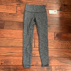 Lululemon Wunder Under Leggings Heathered Gray